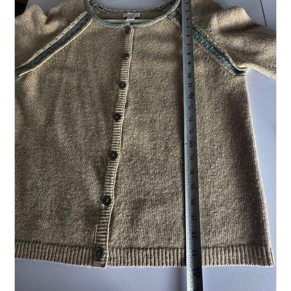 Sundance Tan and Teal Cardigan Sweater - Picture 10 of 10